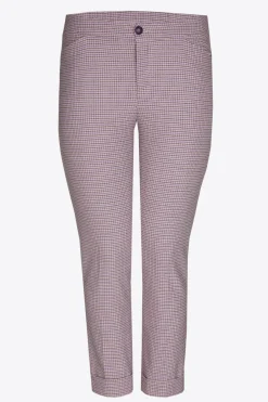 Hose mit feinem Karomuster