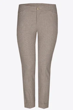 Hose mit feinem Karomuster