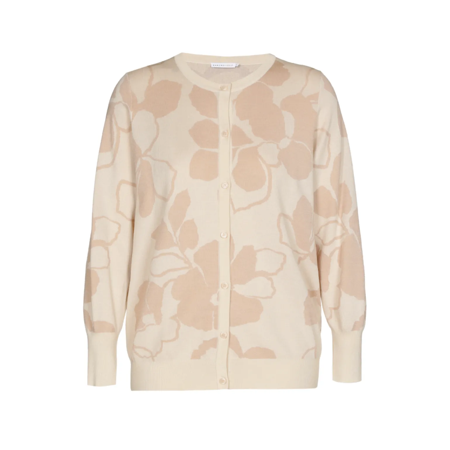 Jacquard-Cardigan mit Blumenmuster