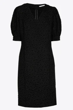 Jacquardkleid mit Blumenmuster
