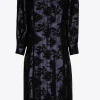 Jacquardkleid mit Blumenmuster