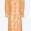 Jacquardkleid mit Blumenmuster