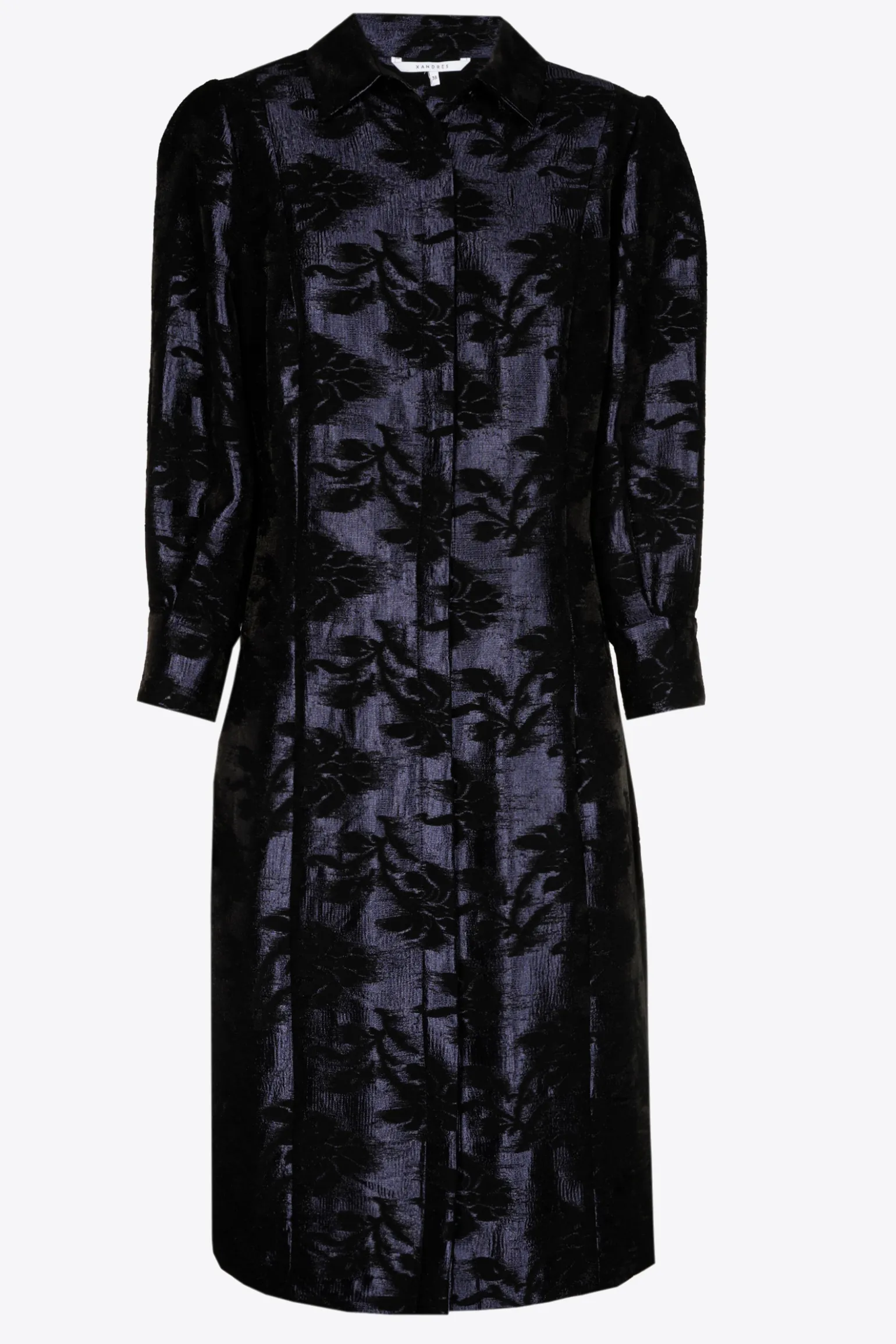 Jacquardkleid mit Blumenmuster