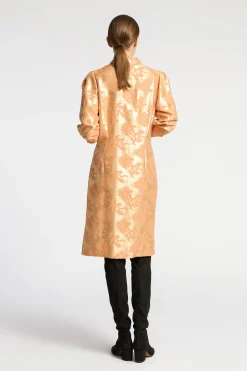 Jacquardkleid mit Blumenmuster