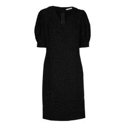 Jacquardkleid mit Blumenmuster
