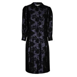 Jacquardkleid mit Blumenmuster
