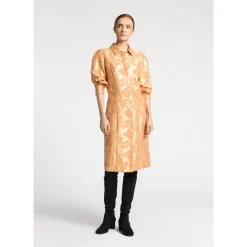 Jacquardkleid mit Blumenmuster