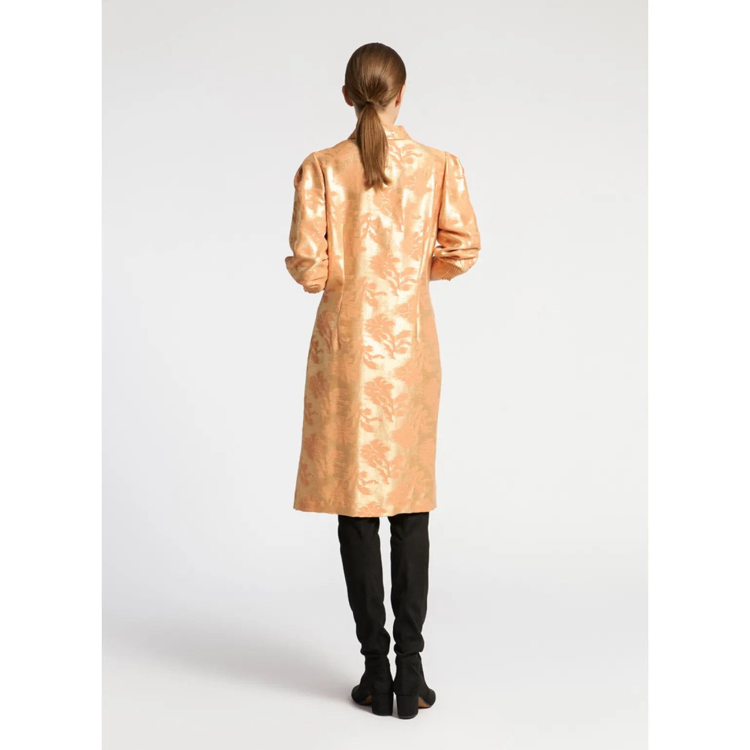 Jacquardkleid mit Blumenmuster