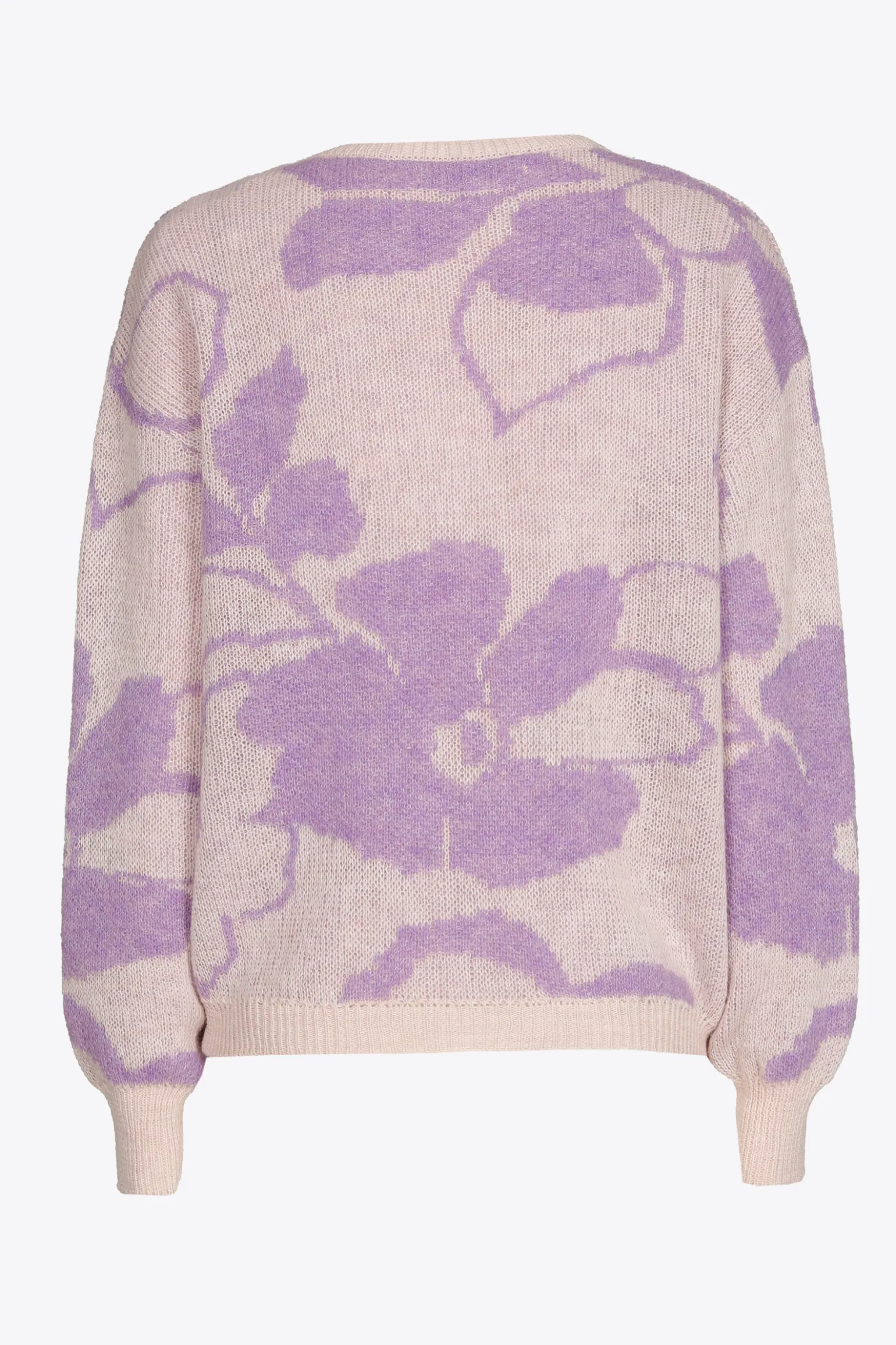 Jacquard-Strick mit Blumenmuster