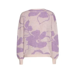 Jacquard-Strick mit Blumenmuster