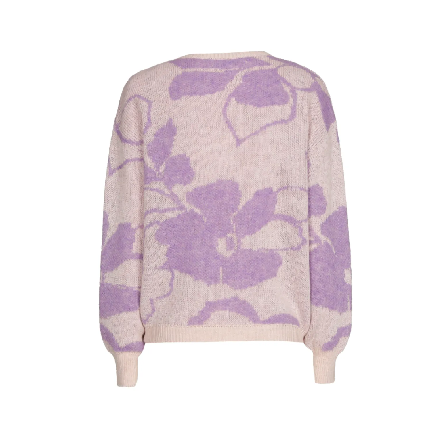 Jacquard-Strick mit Blumenmuster