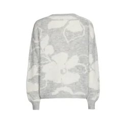 Jacquard-Strick mit Blumenmuster
