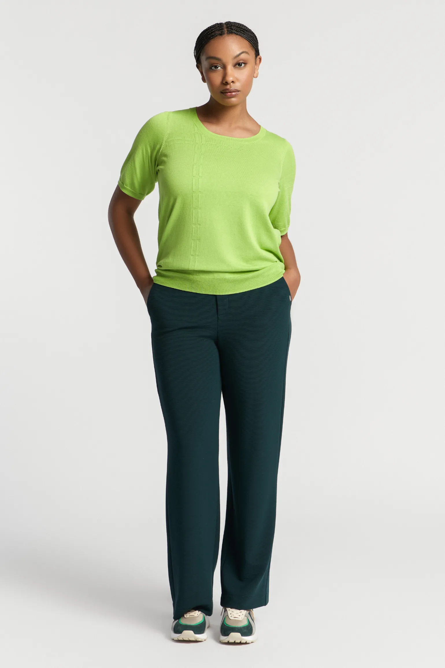 Jerseyhose mit weitem Bein