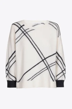 Karierter Pullover aus einem sommerlichen Wollmix