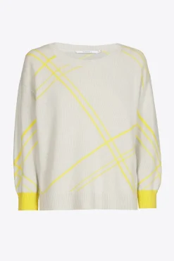 Karierter Pullover aus einem sommerlichen Wollmix