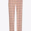 Karohose mit schmalem Bein