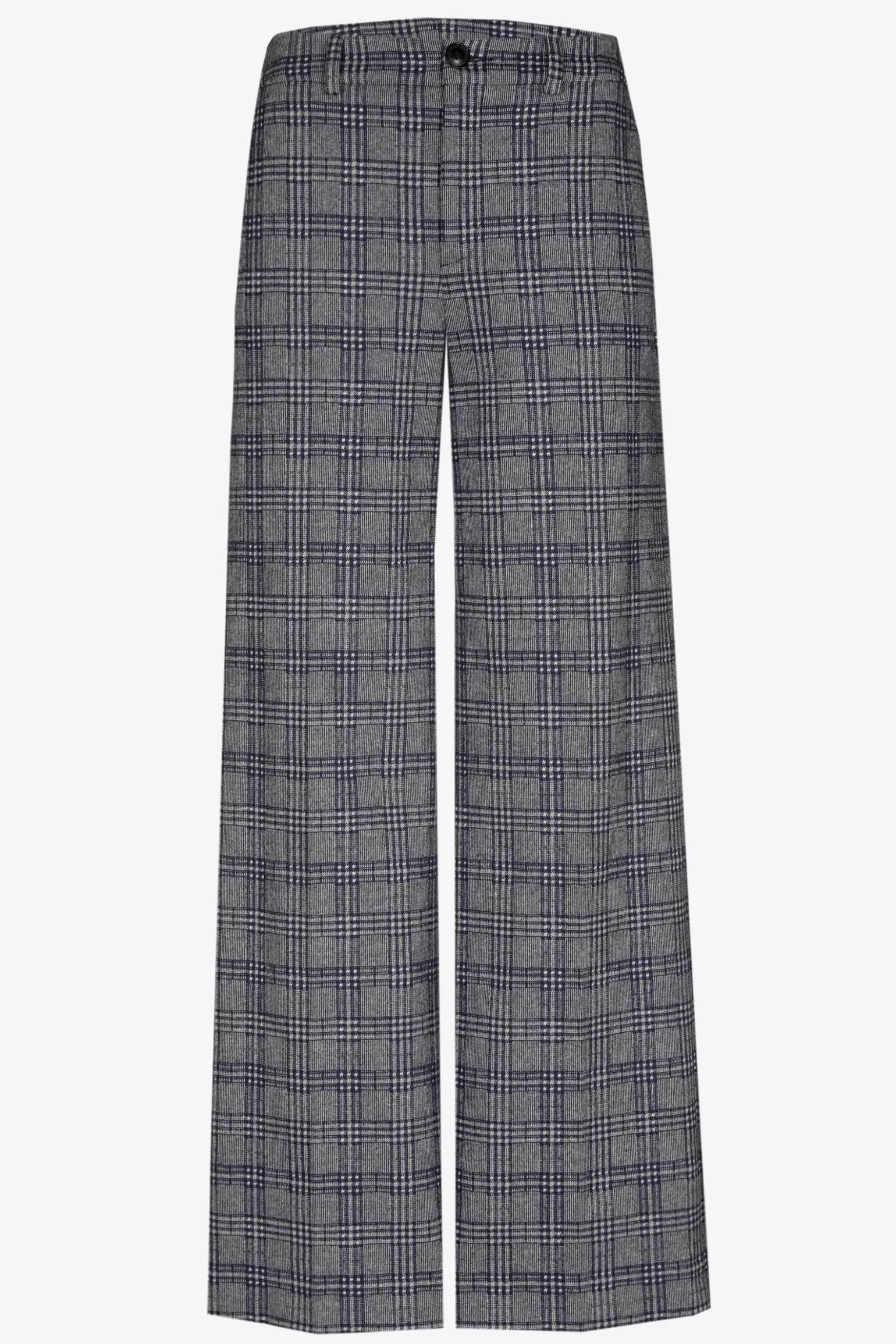 Karohose mit weitem Bein