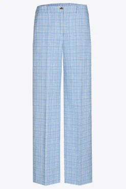 Karohose mit weitem Bein