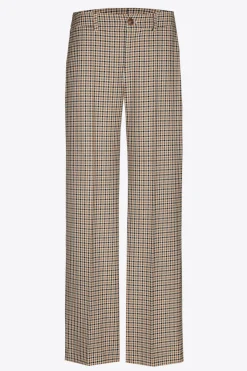Karohose mit weitem Bein