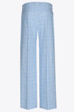 Karohose mit weitem Bein