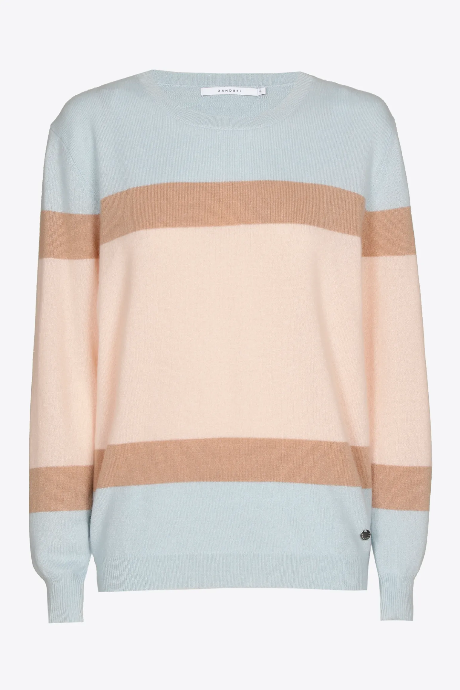Kaschmirpullover mit Farbblockmuster