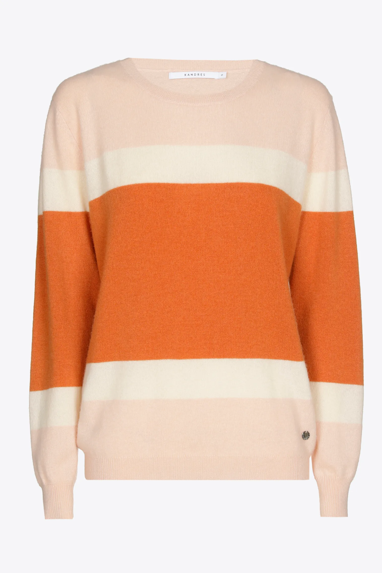 Kaschmirpullover mit Farbblockmuster