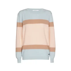 Kaschmirpullover mit Farbblockmuster