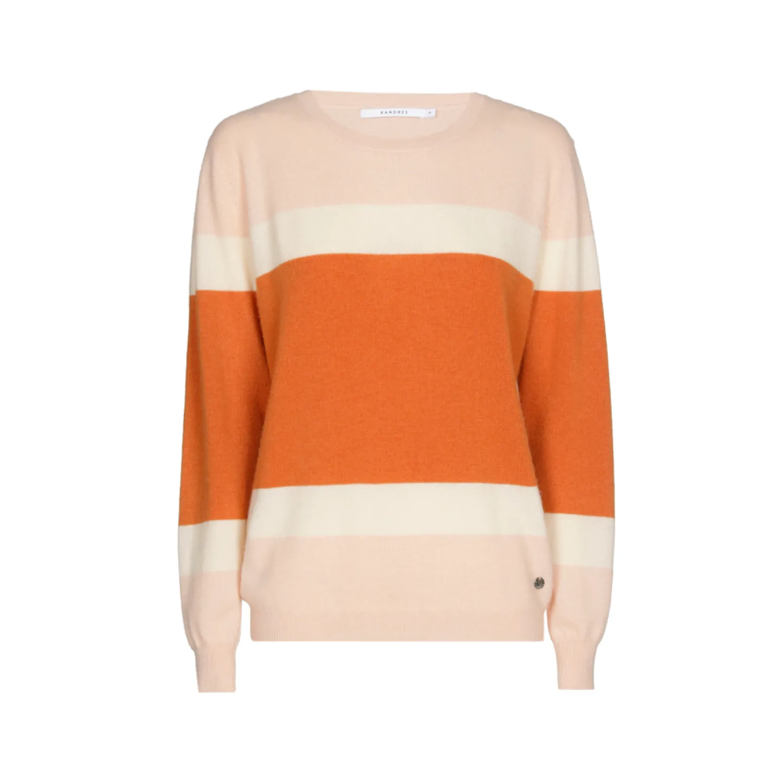 Kaschmirpullover mit Farbblockmuster