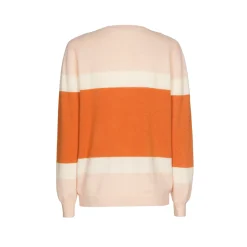 Kaschmirpullover mit Farbblockmuster