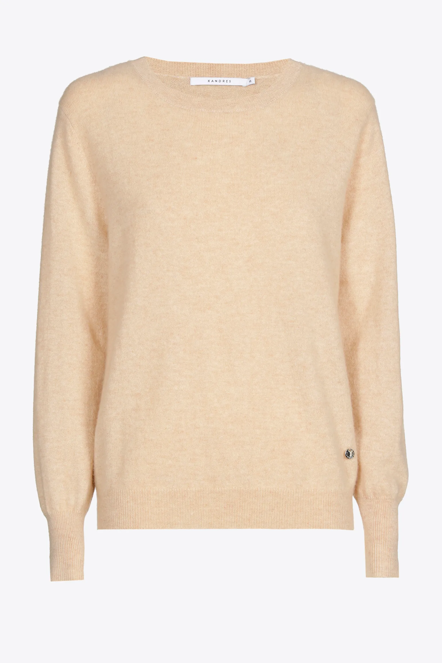 Kaschmirpullover mit Rundhalsausschnitt