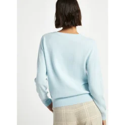 Kaschmirpullover mit Rundhalsausschnitt