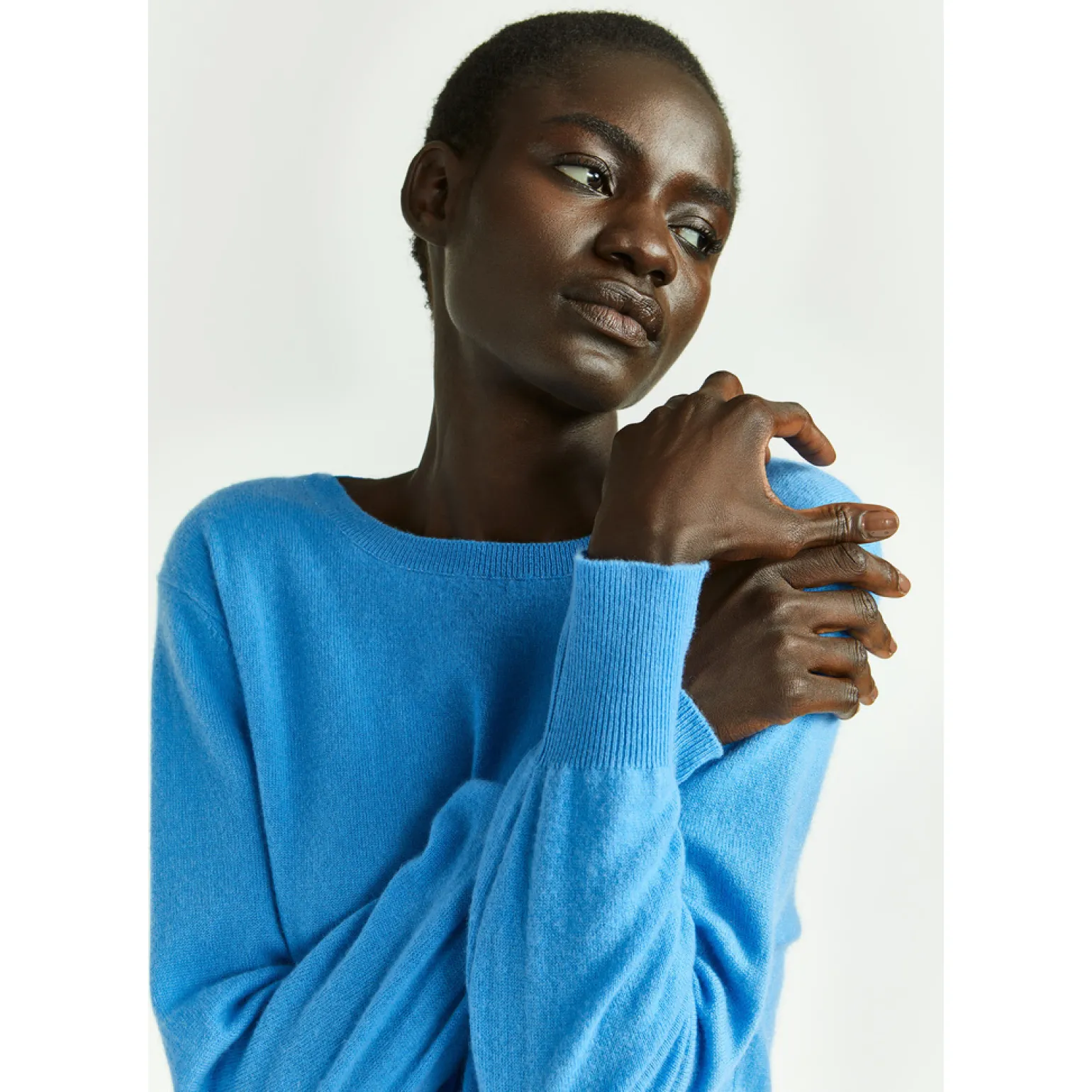 Kaschmirpullover mit Rundhalsausschnitt