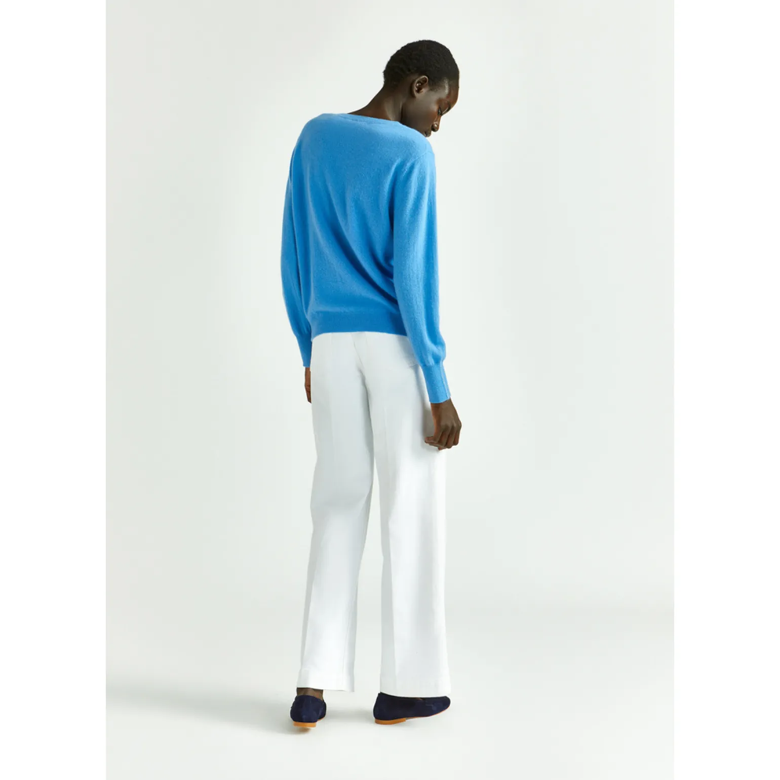 Kaschmirpullover mit Rundhalsausschnitt