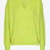 Kaschmirpullover mit V-Ausschnitt