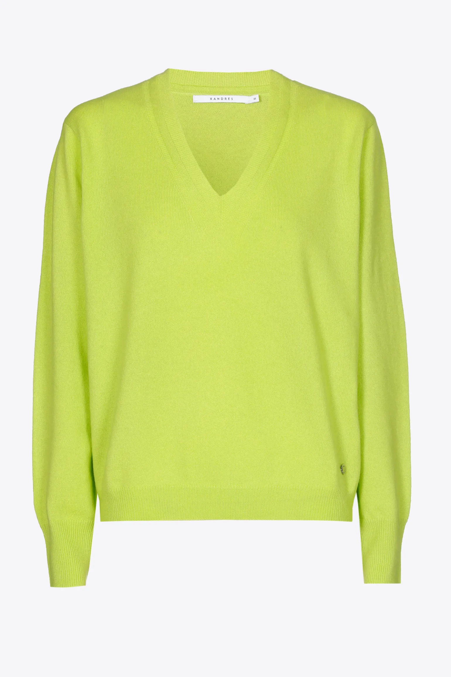 Kaschmirpullover mit V-Ausschnitt