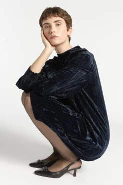 Kleid aus Pannesamt