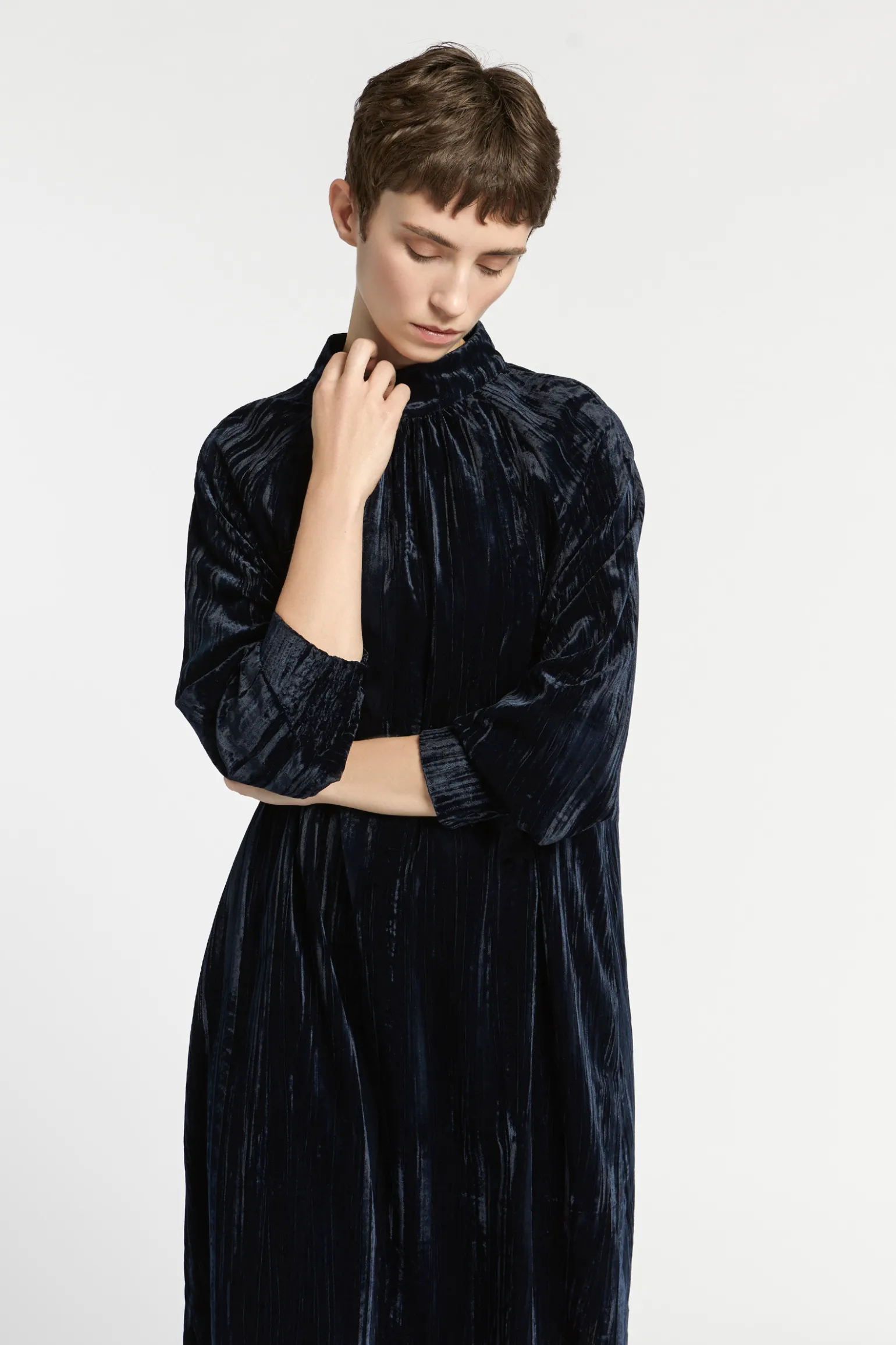 Kleid aus Pannesamt