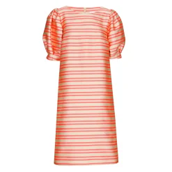 Kleid aus Taft mit Ballonärmeln