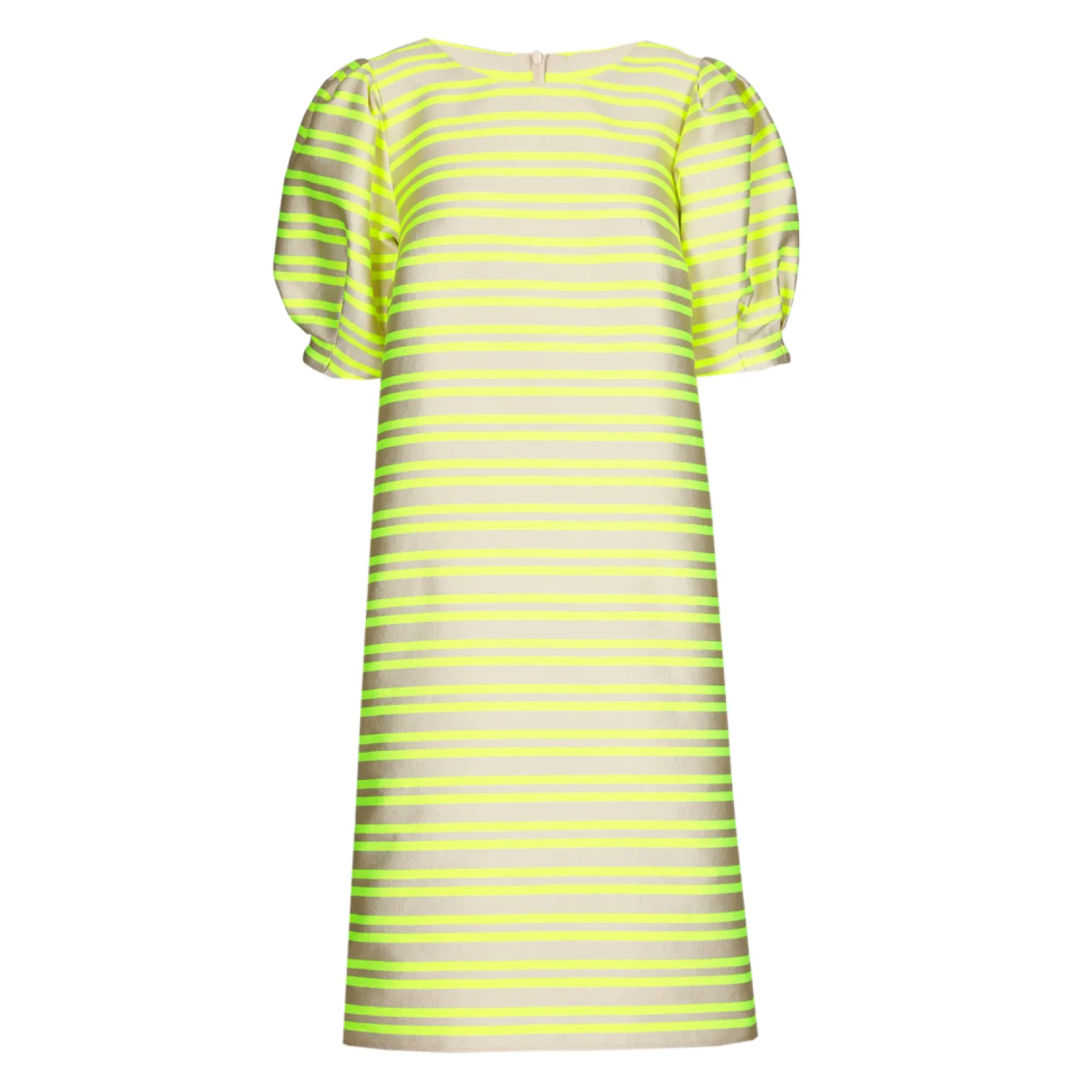 Kleid aus Taft mit Ballonärmeln