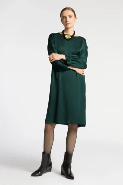 Kleid mit gerafften Ärmeln