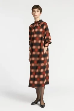 Kleid mit verwaschenem Muster