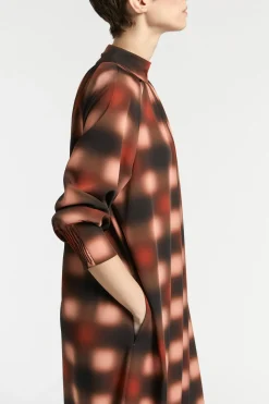 Kleid mit verwaschenem Muster