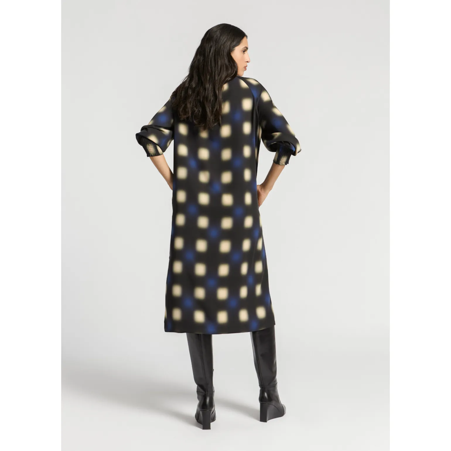 Kleid mit verwaschenem Muster