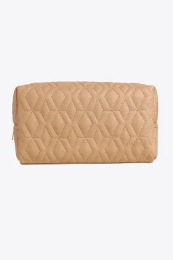 Kulturtasche mit Steppeffekt