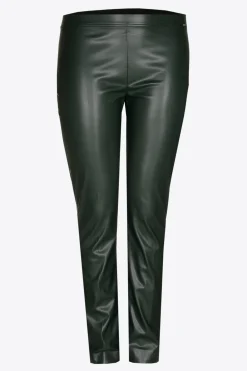 Kunstlederhose mit Gummibund
