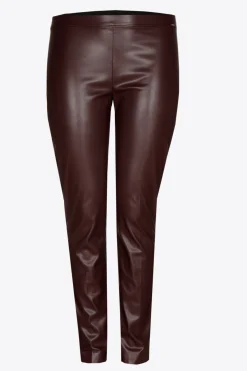 Kunstlederhose mit Gummibund