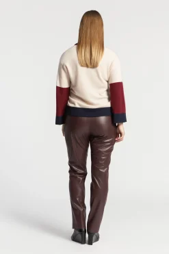 Kunstlederhose mit Gummibund