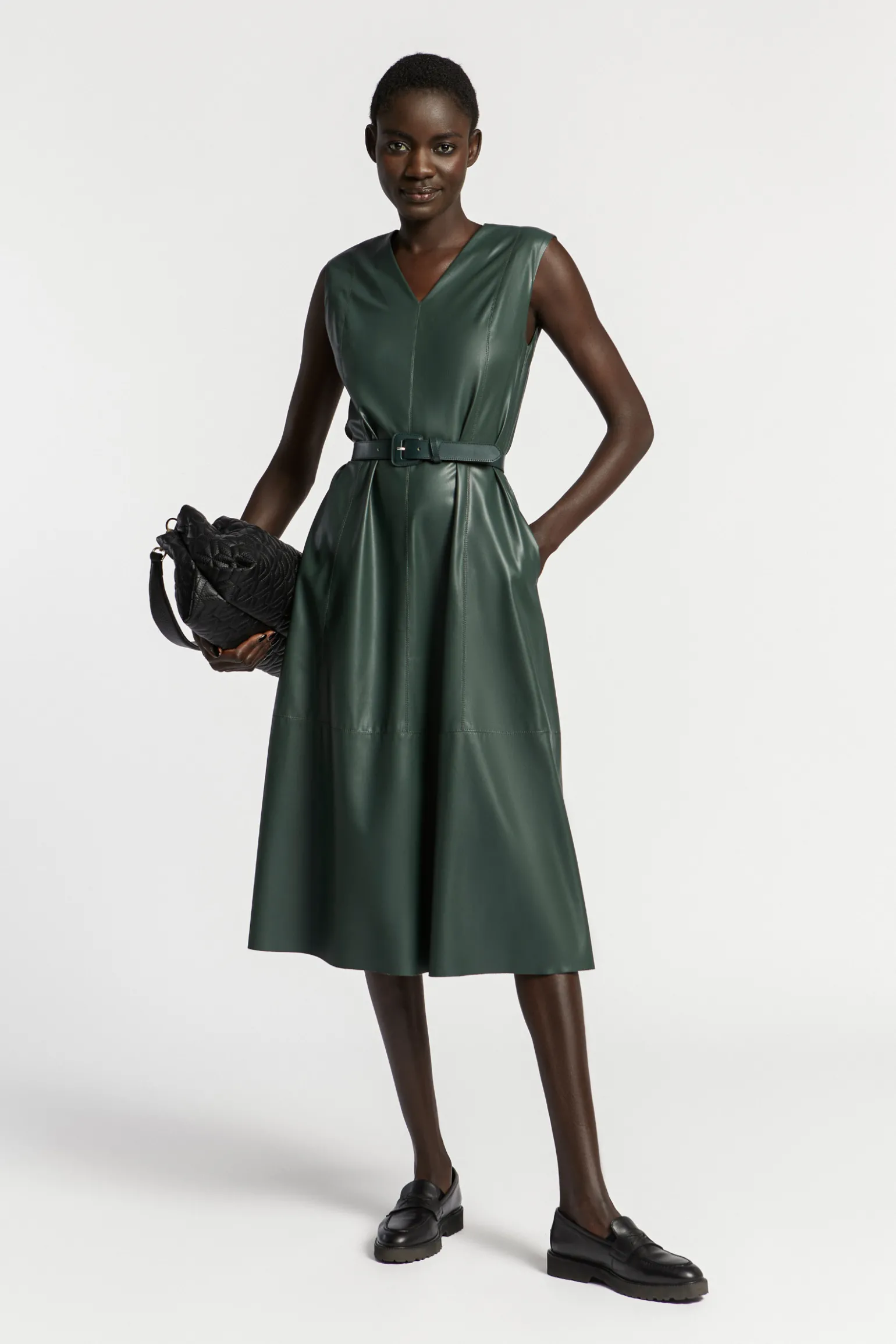 Kunstlederkleid