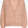 Kurzer Cardigan mit V-Ausschnitt