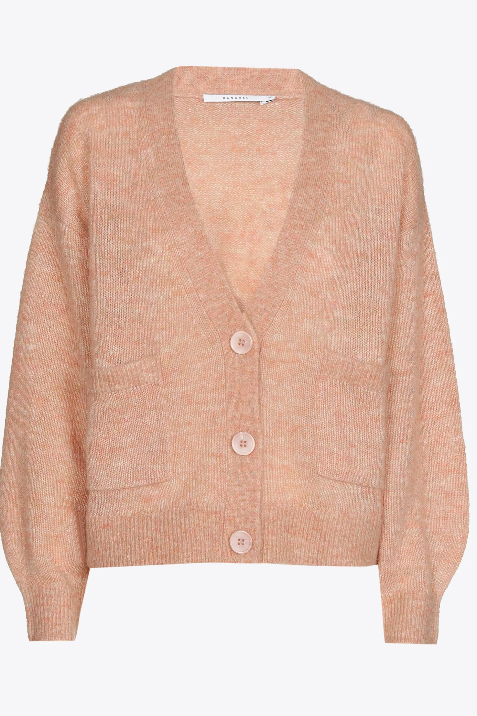 Kurzer Cardigan mit V-Ausschnitt